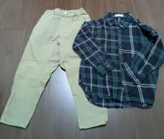 男の子　110　 長袖　ブランシェス　ガーデナーテーパードツイルパ