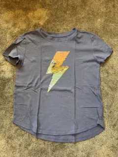 GAP ギャップ キッズ スパンコール付Tシャツ S 120 ラベンダー