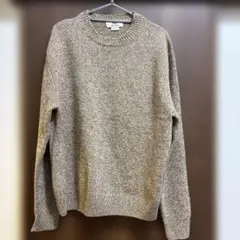 ZARA ベージュ系 クルーネック ニットセーター