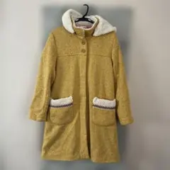 美品。TITICACA チチカカ　ダッフルコート　イエロー