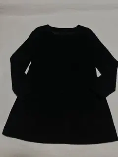 【美品】　ノーカラー黒コート