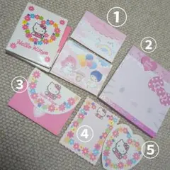 キティちゃん　キキララ　メモパット　ミニレターセット　1993 2009