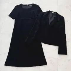 【美品】rU noir アールユー ノアール 礼服 喪服 ブラックフォーマル 黒