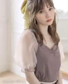 GRL シアースリーブトップス