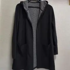 ジャケット　上着　フード付き　春 黒色　M〜L 　未使用