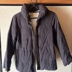 Samansa Mos2 ダークグレー ダウンジャケット