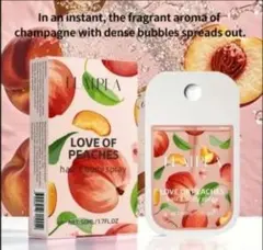 新品　LOVE OF PEACHS　桃のフレグランス香水 ヘア＆ボディスプレーのサムネイル