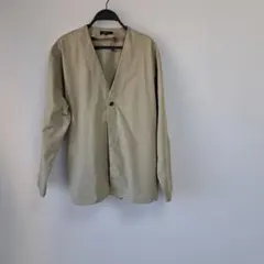 CLOSHI Biz ノーカラージャケット LL ベージュ