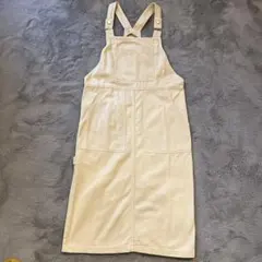 H&M デニムジャンバースカート　150 ベージュ