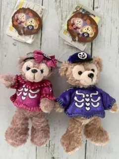 ダッフィー シェリーメイ ぬいぐるみバッチ　ディズニー