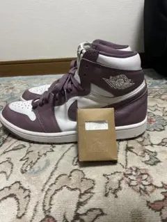 パープル/ホワイト ハイカットスニーカー
