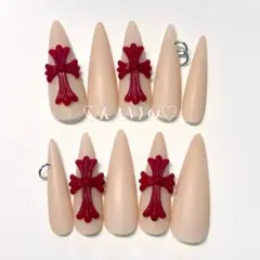 現品 ネイルチップ シズルニルック 地雷系 y2k ギャル クロス　マット