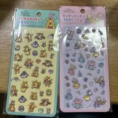 ぷくぷくシール くまのプーさん&ディズニープリンセス