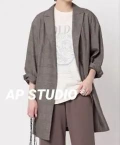 2024SS AP STUDIO Newリネンプレイドジャケットのサムネイル