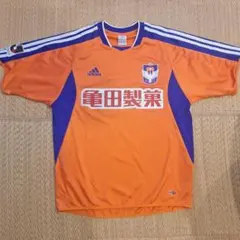 ◆依頼者さま専用◆日本製 adidasサッカーシャツ　オレンジ×青