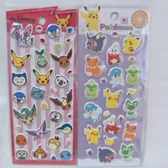ポケモン ぷっくりシール 2点セット 正規品
