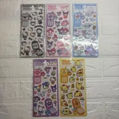 ★正規品★平成はっぴーフォンステッカーズ　サンリオ５枚