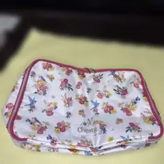 Chesty チェスティ花柄ポーチ 美人百花付録コスメポーチ旅行衣類ケースピンクのサムネイル