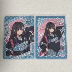 プロセカ メロパレ 白石杏 トレーディングカード レア グリッター缶バッジ