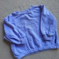 petit main 猫刺繍 バルーンスリーブ トレーナー 100cm