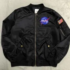ALPHA NASA MA-1 L MIL-J-82790J 赤裏地 刺繍美品 - メルカリ