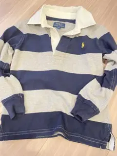 Polo Ralph Lauren ポロシャツ 3T ネイビー/グレー