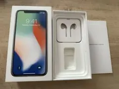 Apple iPhone X 256GB シルバー　箱と説明書