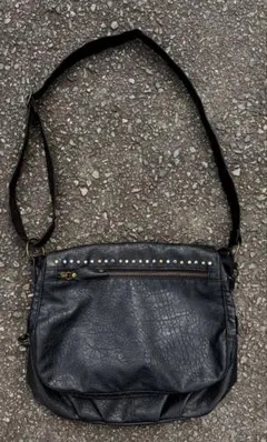 00s y2k 平成ギャル お兄系 グランジ スタッズ ショルダーバッグ 黒