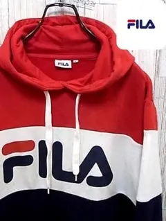 フィラ FILA L トリコロール パーカー