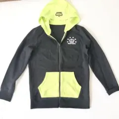 BABY DOLL ベビードール リバーシブル パーカー 黒 グリーン 黄 M