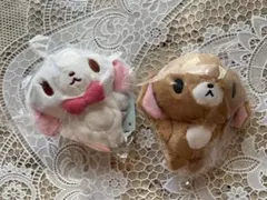 即日発送❁韓国シュガーバニーズ❁しろうさくろうさぬいぐるみキーチェーンセット❁♡