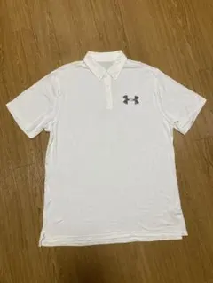 UNDER ARMOUR ポロシャツ ホワイト MDサイズ - メルカリ