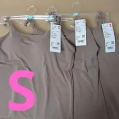 482184 UNIQLO AIRism　ブラキャミソール　Sサイズ ブラウン