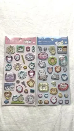 新作　正規品　ポップデコパーティー　ちいかわ　ラメきらクリスタルシール　2点