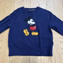 ユニクロ　ミッキーマウス　ネイビーセーター　120