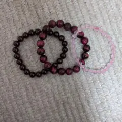 天然石ブレスレット3点セット