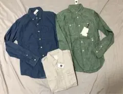 3枚　ギャップ　GAP シャツ　長袖　メンズ　レディース　ビジネス　ミリタリー