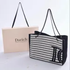 ダーリッチ DDロゴツイードトートバッグ
