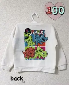 恐竜プリント ♡ 裏起毛 ♡ トレーナー ♡ 100センチ