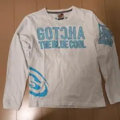 GOTCHA 長袖カットソー M ホワイト/ブルー