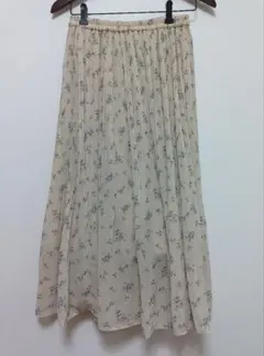 INGNI　花柄　ロングスカート　プリーツスカート　レディース