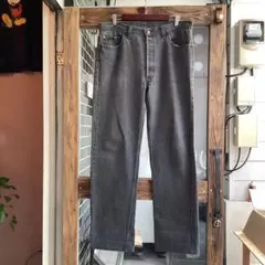 90s Levi’s 501 先染めblack denim USA製　墨黒