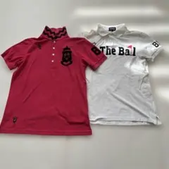 パーリーゲイツメンズポロシャツ 2枚セット　白　ピンク