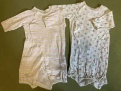 ロンパース・カバーオール ストライプ・水玉 50-60センチ