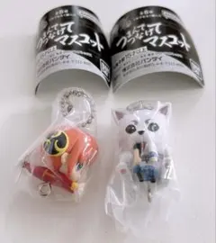 銀魂 カプセルトイ つまんでつなげてマスコット 定春カニカン 神楽ボールチェーン