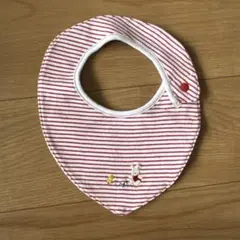 【美品】ファミリア 赤と白のストライプ スタイ