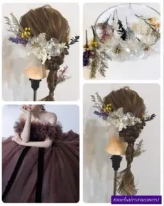 髪飾りセット 花飾り　アメリカンフラワー　和装髪飾り　成人式髪飾り　結婚式髪飾り