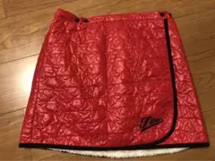 NK 様　フィラゴルフ　中綿　巻きスカート　ファースカート　赤　白　 M程度