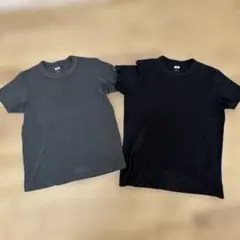 UNIQLO 半袖Tシャツ M/L 2枚セット グレー ブラック