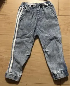 デニム　サイドライン　ジョガーパンツ　95センチ